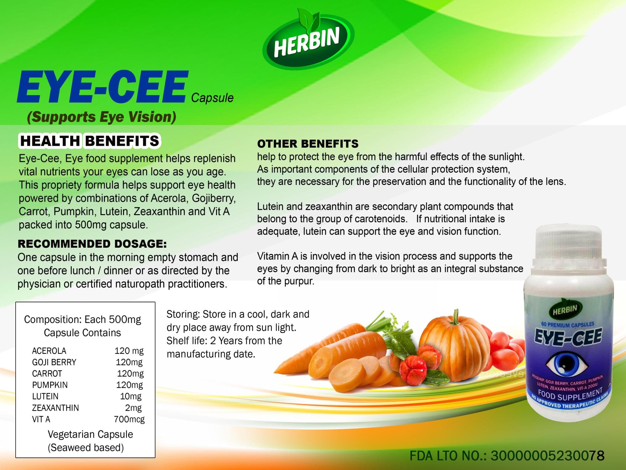 Eye Cee product label
