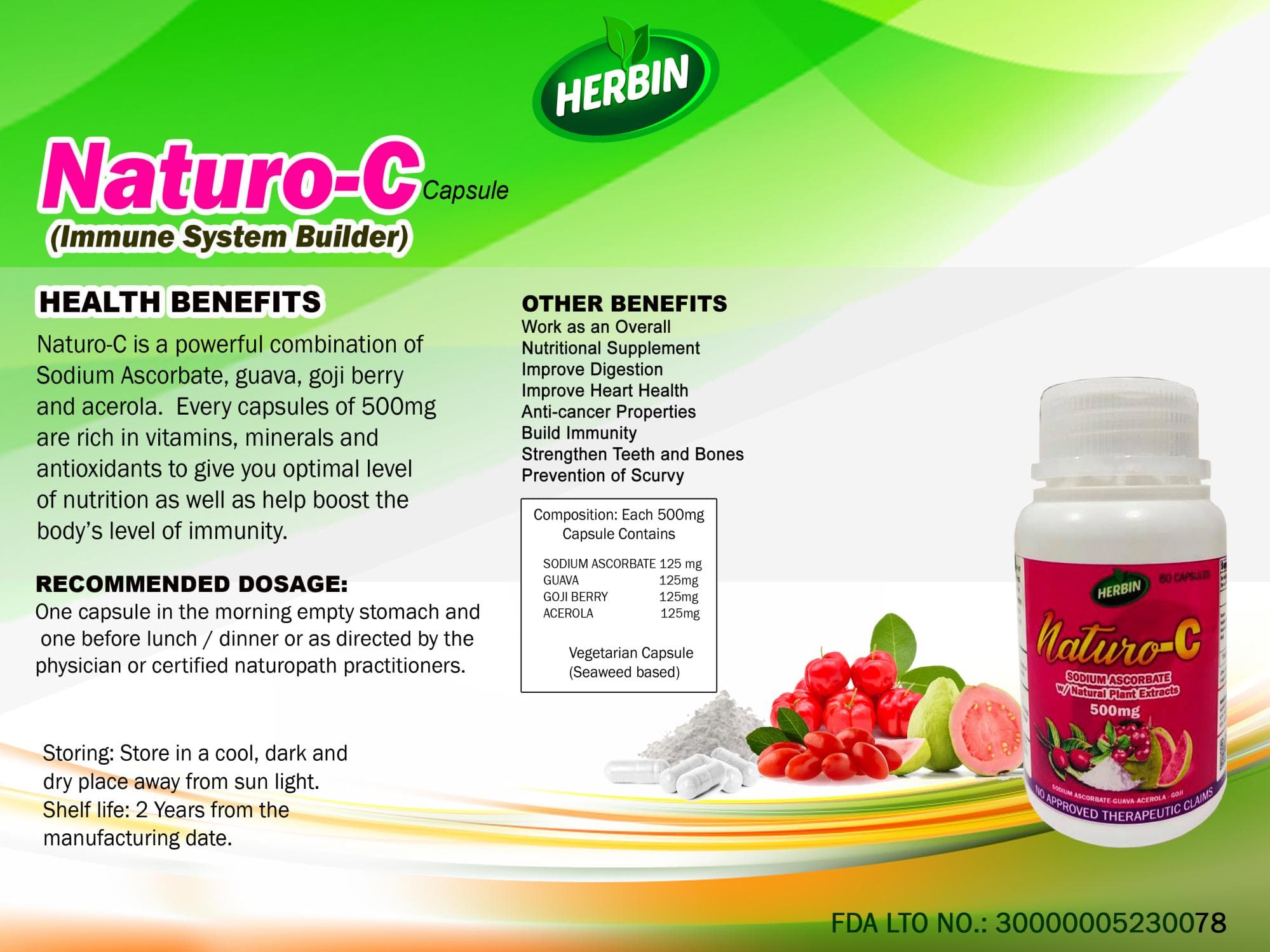 Naturo C product label